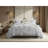 3 Pieces King Cotton Duvet Set,Light Gray-130787762-130787764