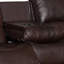 Canapé inclinable 81,1 po avec table rabattable - fauteuils inclinables doubles et charme riveté-116984949