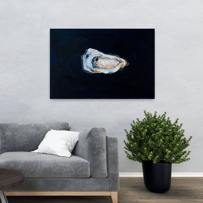 Art mural côtier bleu à marée basse, H 48 po x l 32 po