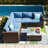 Ensemble de conversation avec coussins 4 pièces pour patio-1270250503