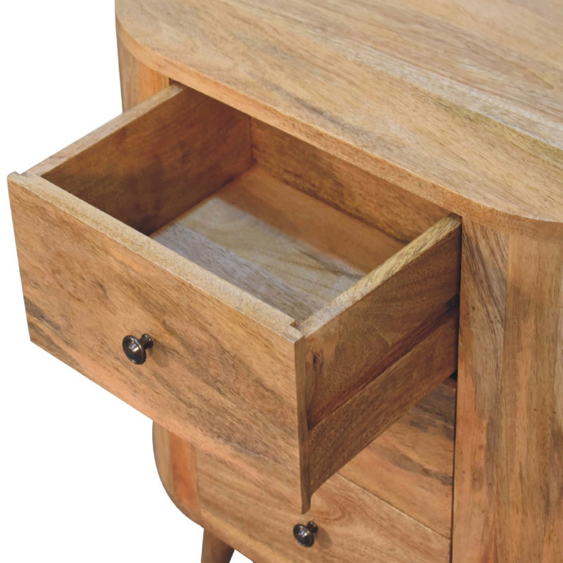 Solid Wood Rectangle Accent Cabinet