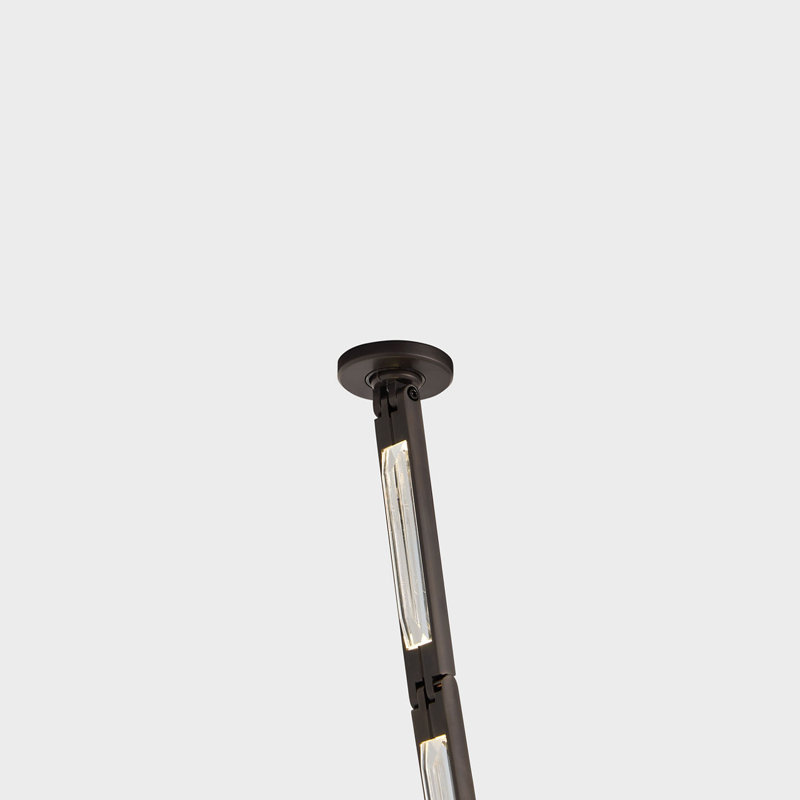 Catena 118 Chandelier, Bronze, Surface, 2700 Kelvins