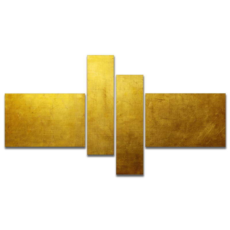 " Gold Texture " 4 - Pieces