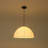 Modern Farmhouse 1-Light Silk Hemispherical Hanging Pendant