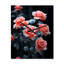 Horloge murale rose avec fleurs roses et corail-99632834