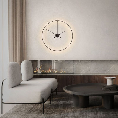 Ombra Aluminium Skeleton Wall Clock