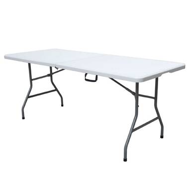 Sugift 71'' Plastic Rectangular Folding Table