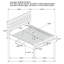Lit plateforme tapissier avec rangement Sandip-286220140-359240230