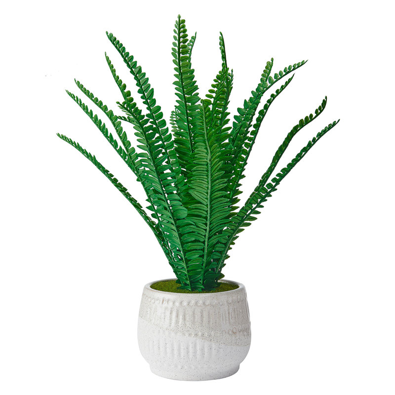 Fougère artificielle Elements en pot, 16 po