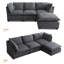 Canapé modulaire rembourré 4 pièces Airiana-313055248