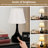 17.3" Modern Touch Table Lamps Set Of 2, 3-way Dimmable Bedside Lamps With Beige Linen Shade And Metal Base, Led Bulbs Included-985386170