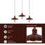Rollo 3 - Light Rustic Red Kitchen Island Pendant