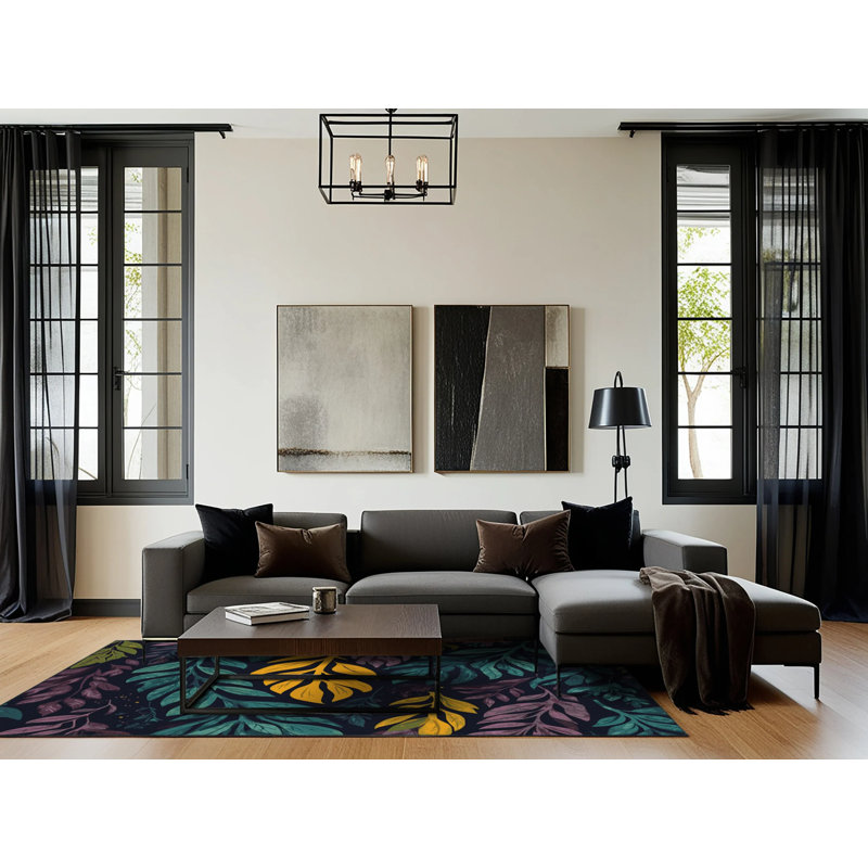 Shimmering Glade Rug, Rectangle 5' x 8'