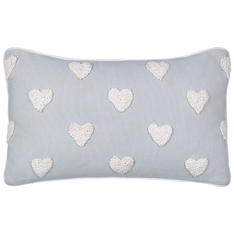 Nephtali Geometric Cushion, 30cm H x 50cm W, Grey