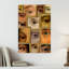 Framed Eyes Collection Abstract Contemporary Wall Art Print 1 Piece Wrapped Canvas Wall Art-392787714