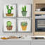 Boho Cacti I - ensemble de 4 peintures sur toile encadrées-1210434372-1210434377