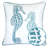 Blue / Spa Seahorses Pillow