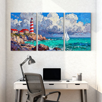 Ensemble de 3 reproductions d'art sur toile