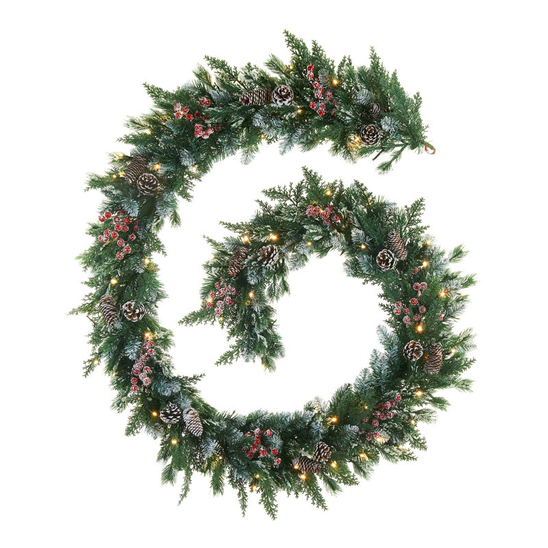 70cm Lighted Faux GARLAND with Lights