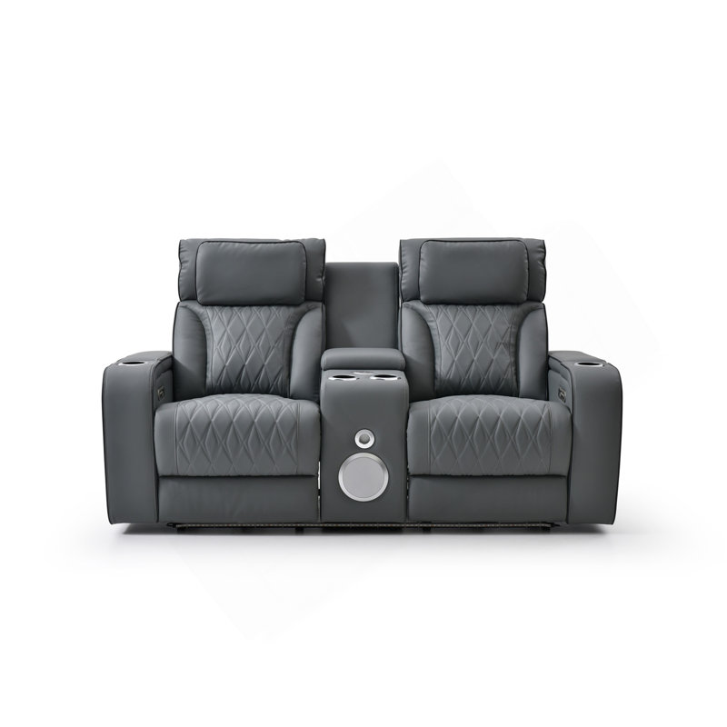 Causeuse inclinable Lumin, gris, Gris