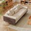 Canapé-lit en lin et coton rembourré avec pieds en bois massif de 82,7 po Grimpante-324826928-306204246