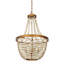 Lustre en bois 4 lumières Modern