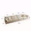 Canapé modulaire Free Free, canapé modulaire 4 places en tissu chenille confortable, canapé modulaire, chenille beige