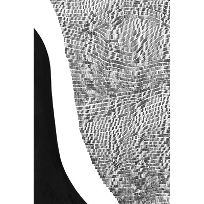 Black And White Abstract I by Regina Moore - Painting on Canvas