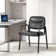 22.24" W Stackable Leather Seat Conference Waiting Room Chair with Metal Frame