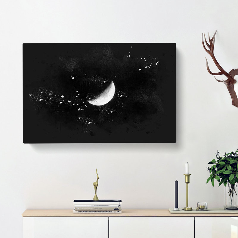 A Half Moon - Wrapped Canvas, 60cm H x 91cm W x 3cm D