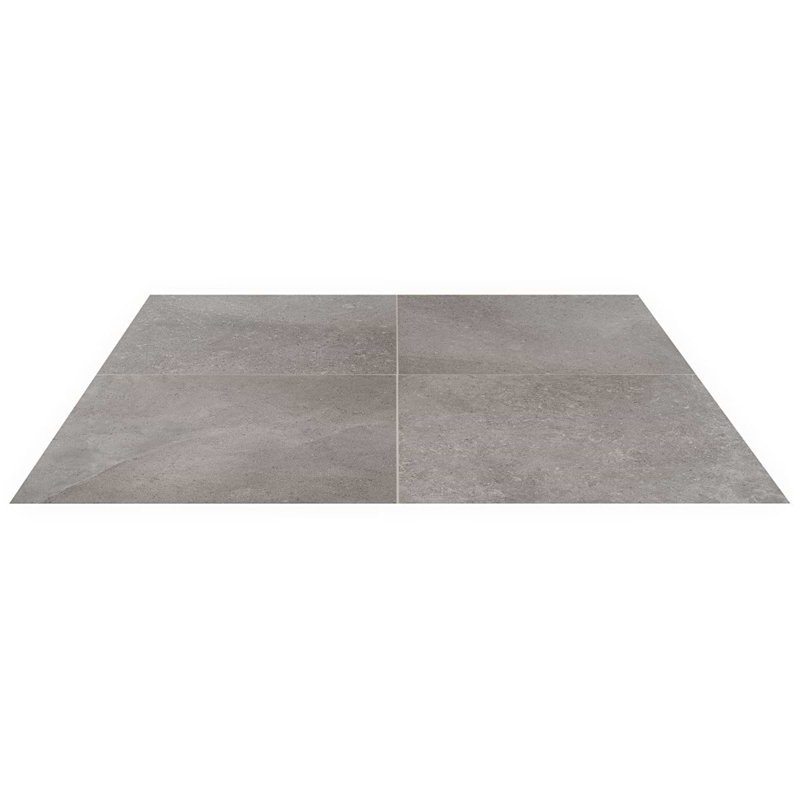 New Rock 24X24 Matte Porcelain Tile, Fossil Dark Gray
