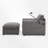 Upholstered Accent Armchair With Storage Ottoman-1890609193