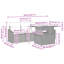 233cm Wide Patio Sofa with Cushions