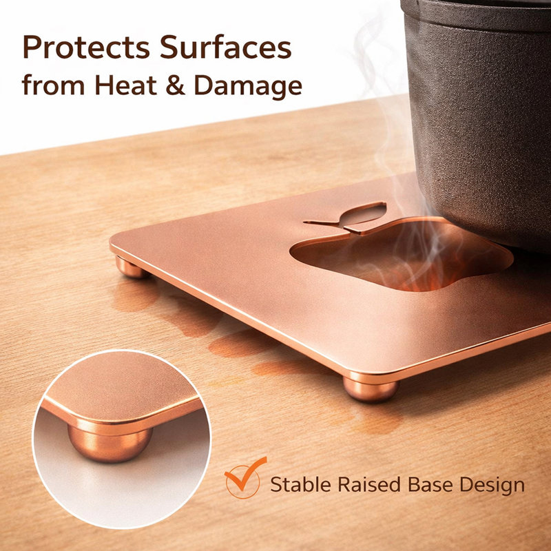 Stainless Steel Square 1 Piece Trivet