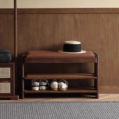 Tabouret avec rangement à chaussures 23,6 po