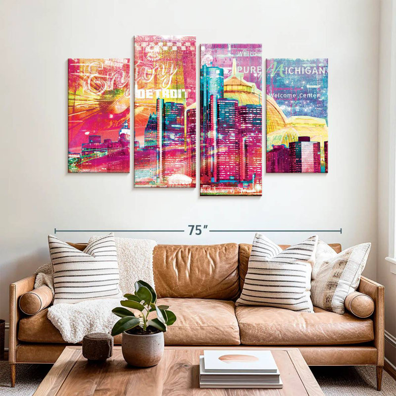 Keesha Detroit Cityscape Grunge
