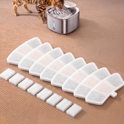 PW03 PW04 Universal 3.5L Pet Water Fountain Filters Pack 8pc/16pc/24pc