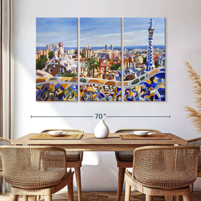 Sirci Barcelona Gaudi, H 42 po x l 65 po