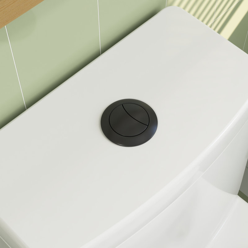 Toilette de salle de bain Ally, 12, Blanc / noir