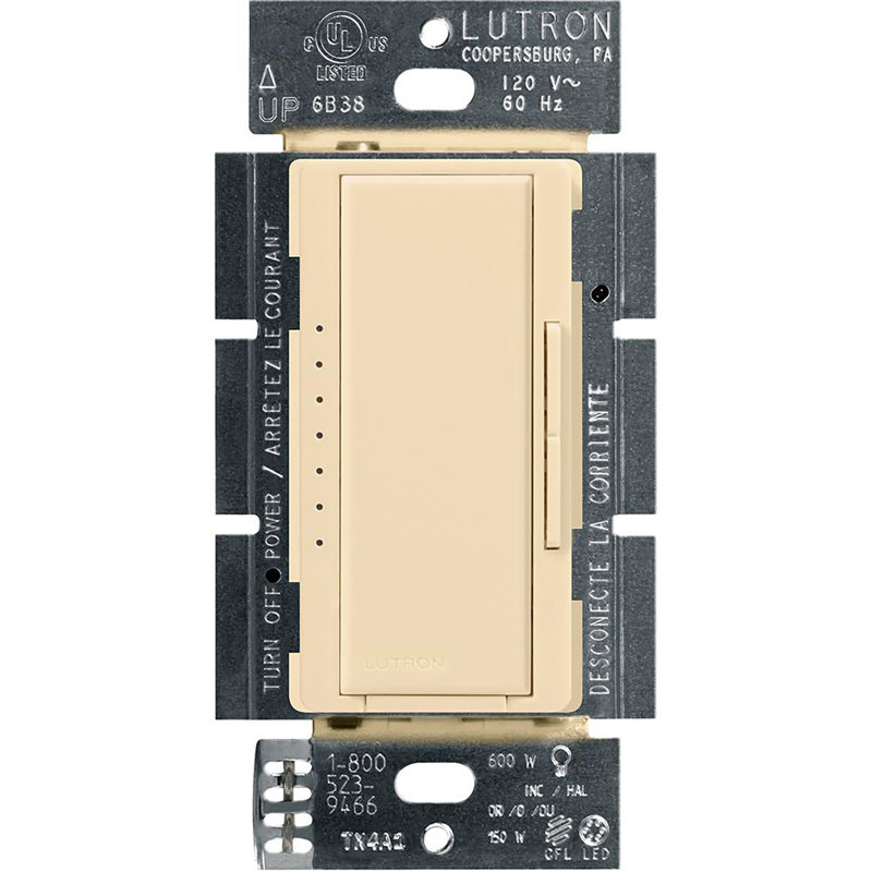 1 gradateur à 3 voies Lutest Maestro 150 W, Ivoire ivoire