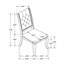 Ensemble de 2 chaises de salle à manger rembourrées en tissu-549692807