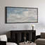 «Serene Blue Sky Clouds Relaxing Calm», impression sur toile encadrée surdimensionnée-111653779-111653778