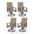 Avionce High Back Swivel Rocker Patio Dining Armchair(Set of 4)-98229534