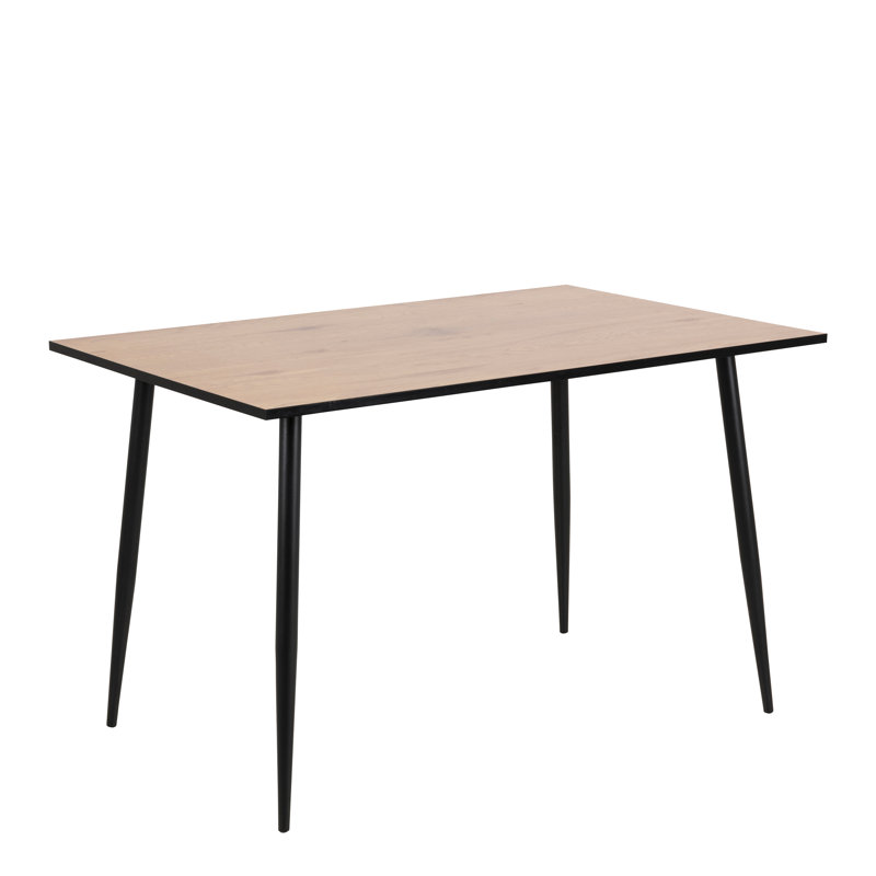 Jobe Metal Base Dining Table, Brown