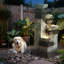 Fontaine à cascade en résine à 4 niveaux Outsunny