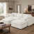 Cream White Chenille