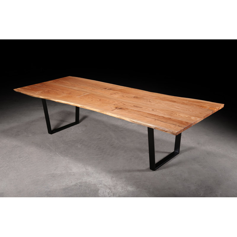 Solid Oak Dining Table, 30” H x 72” L x 38” W