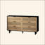 Armoire de rangement en rotin à 51 tiroirs 51,18 po, pour chambre à coucher et salon-548782958