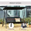 Balancelle avec auvent pour 2 adultes Outsunny