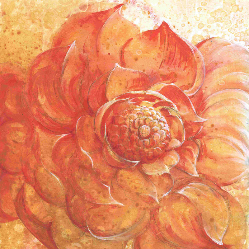 Make It Orange - peinture sur toile tendue, H 30 po x l 30 po